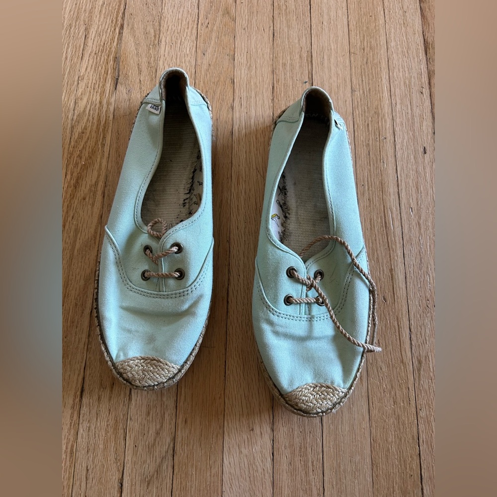 Vans Mint Green Espadrille Flats
